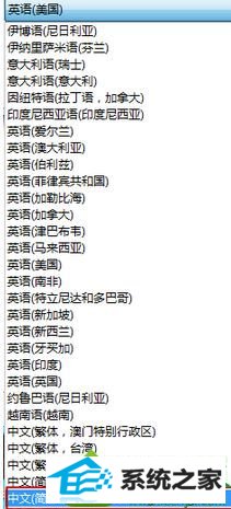 选择(中文(中文,简体)) win10系统打开任何程序出现乱码的解决方法
